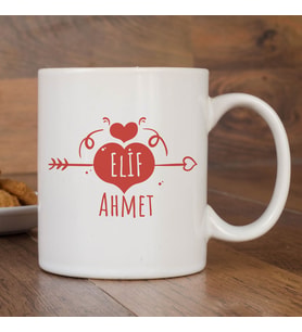 Çiftlere Özel Tasarımlı Kupa