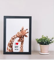 I Love My Mom Ahşap 24x33 cm Tasarım Çerçeve