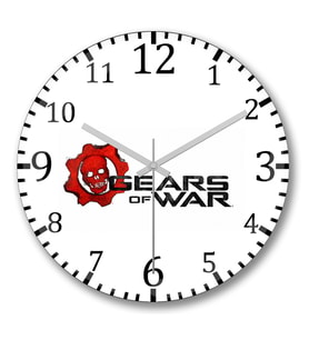 Gears  Duvar Saati Bombeli Gercek Cam