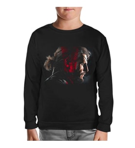 Metal Gear Solid V - The Phantom Pain Siyah Çocuk Sweatshirt