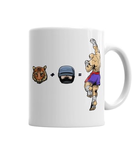 Tiger Robocop  Kupa Bardak Porselen