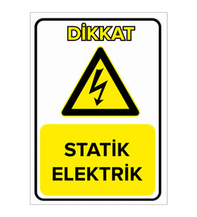 MIGNATIS - Statik Elektrik Levhası - Sac Malzeme 25x35cm