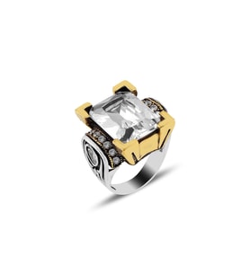 Söğütlü Silver Gümüş zirkon taşlı otantik gümüş yüzük