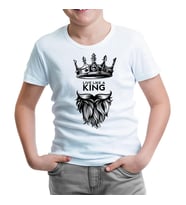 Live Like a King Beyaz Çocuk Tshirt