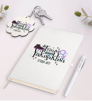 BK Gift Kişiye Özel Evin Yakışıklısı Beyaz Defter Kalem ve Anahtarlık Hediye Seti-1 (Model 1)