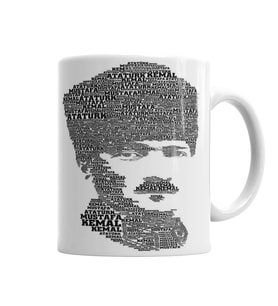 Atatürk  Kupa Bardak Porselen