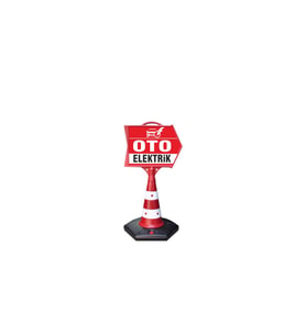 Oto Elektrik Temalı Uyarı ve Yönlendirme Ok Dubası