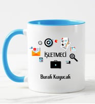 İşletmeci Kupa Bardağı Mavi