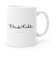 BK Gift Kişiye Özel Frida Kahlo Beyaz Kupa Bardak  2