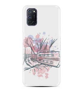 Kılıfland Oppo A72 Kılıf Silikon Resimli Kapak Colorfull Guitar Stok 89