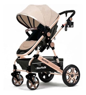 Norfolk Baby Voyage Comfort Air Luxury Çift Yönlü Bebek Arabası - Ayak Örtüsü Hediye (Standart)