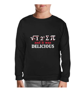 I Ate Some Pi Siyah Çocuk Sweatshirt