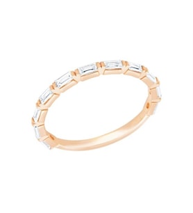 Diamond Line-Gülaylar Altın 14 Ayar Baget taşlı Yüzük