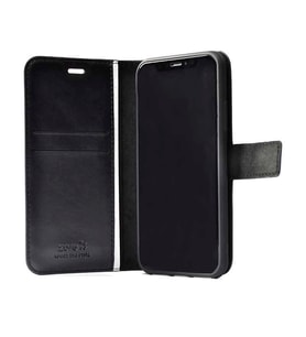 Huawei P20 Lite Kılıf Zore Kar Deluxe Kartvizitli Cüzdan Kılıf (Siyah)