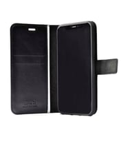 Huawei P20 Lite Kılıf Zore Kar Deluxe Kartvizitli Cüzdan Kılıf (Siyah)