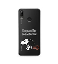 Snoopy Tasarımlı Süper Şeffaf Silikon Telefon Kılıfı Huawei PSmart 2019