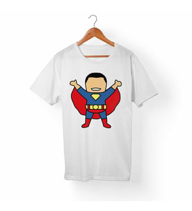 Superman Beyaz Tişört