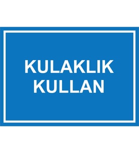 MIGNATIS - Kulaklık Kullan Levhası - Sac Malzeme 50x70cm