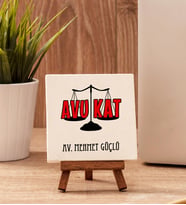 Avukata Hediye Taş Dekor