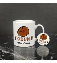 Odun Kupa Bardak ve Anahtarlık Set 001