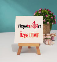 Fizyoterapist Dekoratif Taş Baskı