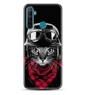Kılıfland Realme C3i Kılıf Silikon Resimli Kapak Super Cat Stok 1097