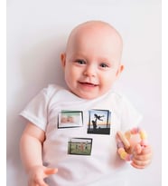 Pia Baby T2026-11 %100 Pamuk Hediyelik 3 Fotoğraflı Bebek Çıtçıtlı Body