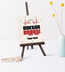 Babalar Gününe Özel Doktor Babası Şovaleli Doğal Taş  2