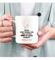 Kişiye Özel Biz mi Olsak Kupa Bardak (Beyaz)