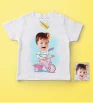 BK Gift Kişiye Özel Karikatürlü Bebek-Çocuk Tişört  5