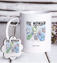 BK Gift Kişiye Özel Mesleki İç Mimar Beyaz Kupa ve Anahtarlık Hediye Seti-3 (Model 1)