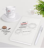 BK Gift Kişiye Özel Bilişim Teknolojileri Öğretmeni Beyaz Defter Kalem Türk Kahvesi Fincanı Seti-1 (Model 1)