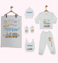 Pia Baby Gl 1944-07 İsme Özel Battaniye Zıbın Set