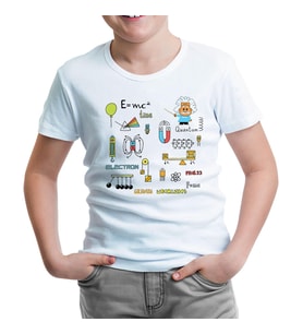 Fizik - Enerji Beyaz Çocuk Tshirt