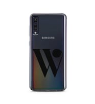 Samsung A50 Harf Tasarımlı Telefon Kılıfı W-Harfi 