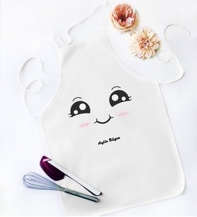 BK Gift Kişiye Özel Beyaz Mutfak Önlüğü  12