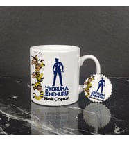 İnfaz Koruma Memuru Kupa Bardak ve Anahtarlık Set 001