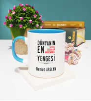Yenge Tasarımlı Kişiye Özel Yenge Kupa Bardak Mavi
