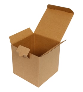 10,5x10,5x10,5cm Kraft E-Ticaret Kargo Kutusu [25 Adet] (Kahverengi)