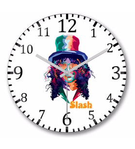 Slash  Duvar  Saati Bombeli Gercek Cam