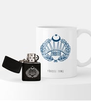 BK Gift Kişiye Özel Zabıta Temalı Çakmak ve Kupa Seti - 1