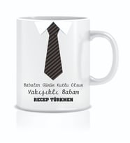 Yakışıklı Babam Babalar Günü Kişiye Özel Kupa Bardak