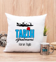 Tarih Öğretmeni Yastık ve Silver Kupa Bardak