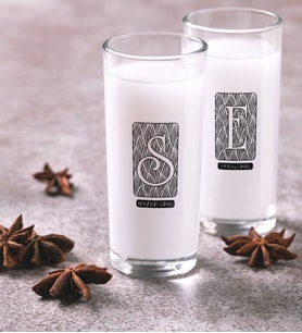 BK Gift Kişiye Özel Renkli Baskılı İsimli İkili Rakı Bardağı Seti-20 (Beyaz)