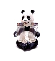 Sevimli Panda Tasarım Dekoratif Büyük Tuzluk Biblo
