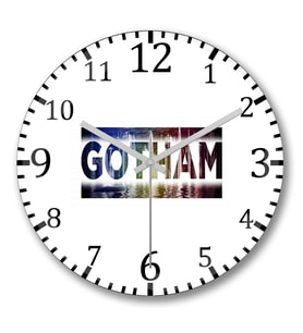 Gotham Cor Duvar Saati Bombeli Gercek Cam