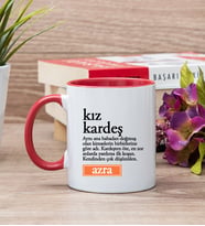 Kız Kardeş Kelime Anlamı Kırmızı Kupa Bardak