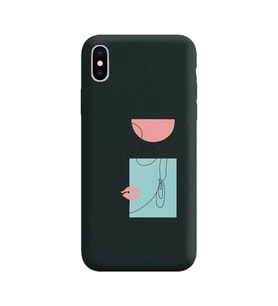 Siyah Lansman Kılıf iPhone XS