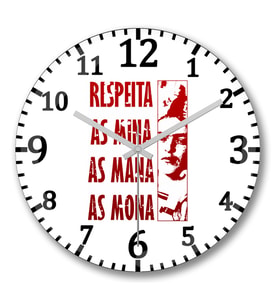 Respeito Duvar Saati Bombeli Gercek Cam