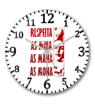 Respeito Duvar Saati Bombeli Gercek Cam